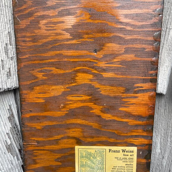 Franz Weiss St Louis Street Vieux Carre New Orleans Wooden Print French Quarter - Picture 2 of 4